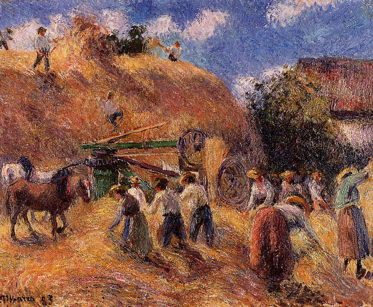 丰收 The Harvest (1883)，卡米耶·毕沙罗