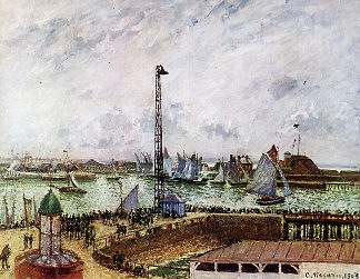 飞行员的码头，勒阿弗尔 The pilot’s jetty, Le Havre (1903)，卡米耶·毕沙罗