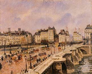 新桥 The Pont Neuf (1902)，卡米耶·毕沙罗