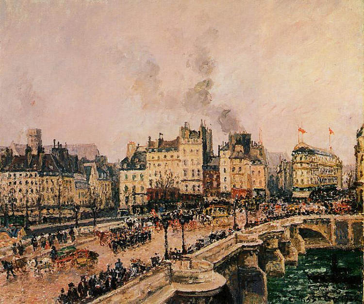 新桥 2 The Pont Neuf 2 (1902)，卡米耶·毕沙罗