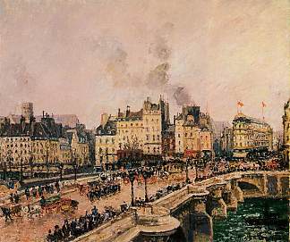 新桥 2 The Pont Neuf 2 (1902)，卡米耶·毕沙罗