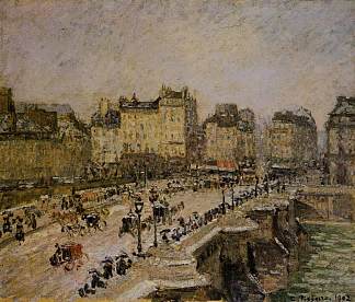 新桥，雪 The Pont Neuf, Snow (1902)，卡米耶·毕沙罗