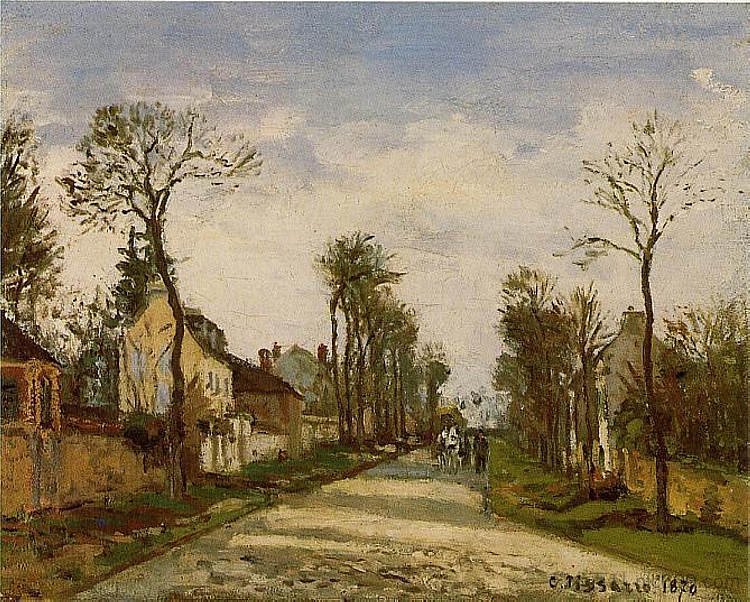 卢维西讷的凡尔赛之路 The Road to Versailles at Louveciennes (1870)，卡米耶·毕沙罗