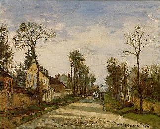 卢维西讷的凡尔赛之路 The Road to Versailles at Louveciennes (1870)，卡米耶·毕沙罗