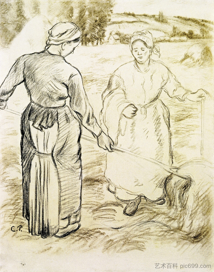泰德斯 The Tedders (c.1880 - c.1881)，卡米耶·毕沙罗