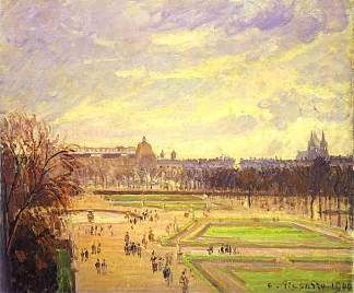 杜乐丽花园 2 The Tuileries Gardens 2 (1900)，卡米耶·毕沙罗