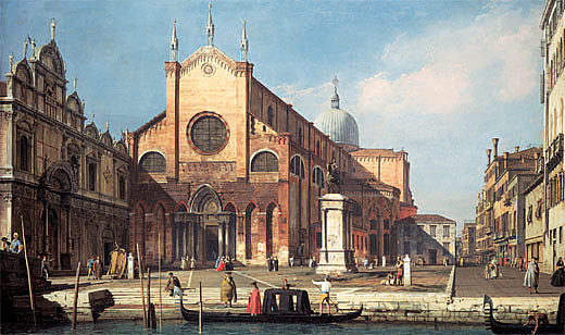 坎波桑蒂乔瓦尼和保罗 Campo Santi Giovanni e Paolo (1741; Venice,Italy  )，加纳莱托