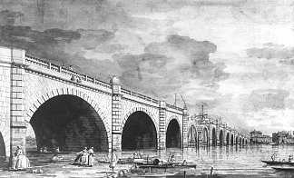 伦敦：威斯敏斯特桥正在维修中 London: Westminster Bridge under Repair (1749; London,United Kingdom                     )，加纳莱托