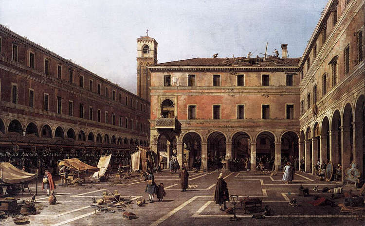 坎波迪里亚托酒店 The Campo di Rialto (c.1760; Venice,Italy ),加纳莱托