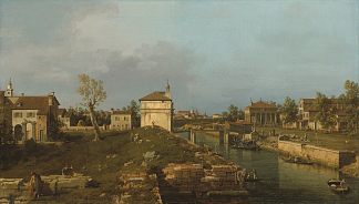 波尔泰洛门酒店，帕多瓦 The Porta Portello, Padua (c.1741)，加纳莱托