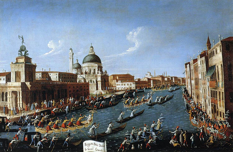 大运河女装 The Women s Regaton the Grand Canal (c.1766; Venice,Italy  )，加纳莱托