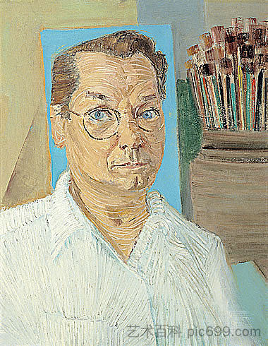 肖像 Auto-Retrato (1957)，坎迪多·波尔蒂纳里