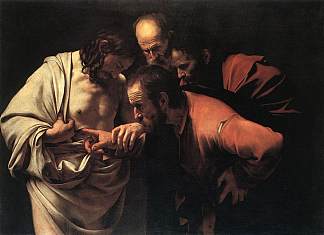 圣托马斯的怀疑 Incredulity of Saint Thomas (c.1602)，卡拉瓦乔