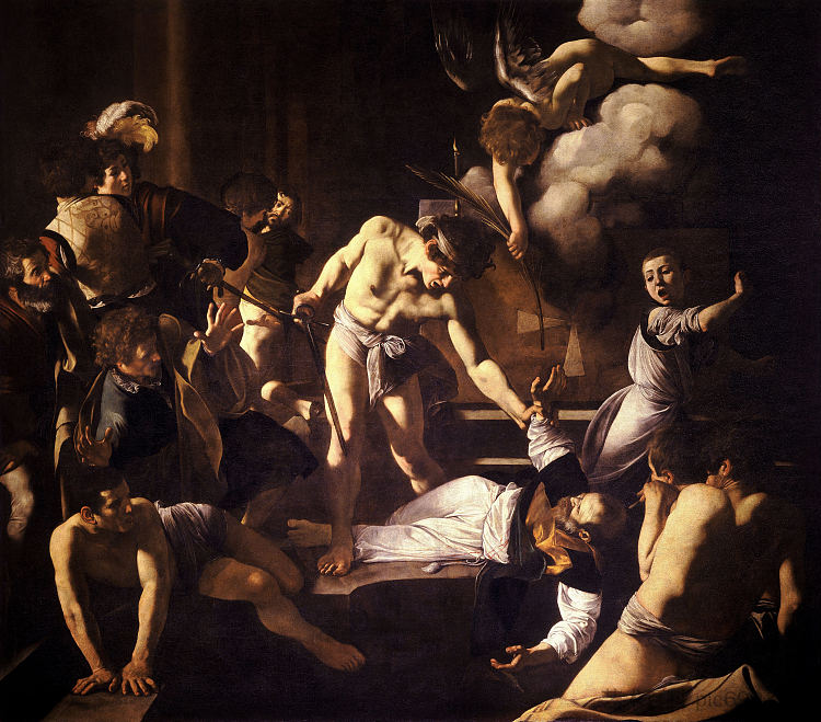 圣马太殉难 The Martyrdom of Saint Matthew (1599 - 1600)，卡拉瓦乔