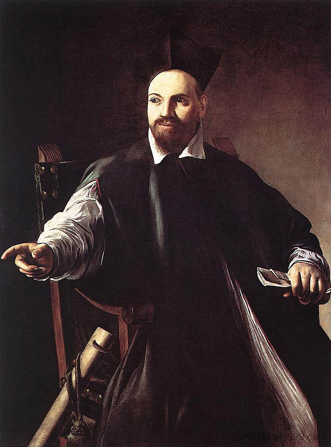 马费奥·巴贝里尼的肖像 Portrait of Maffeo Barberini (c.1598)，卡拉瓦乔