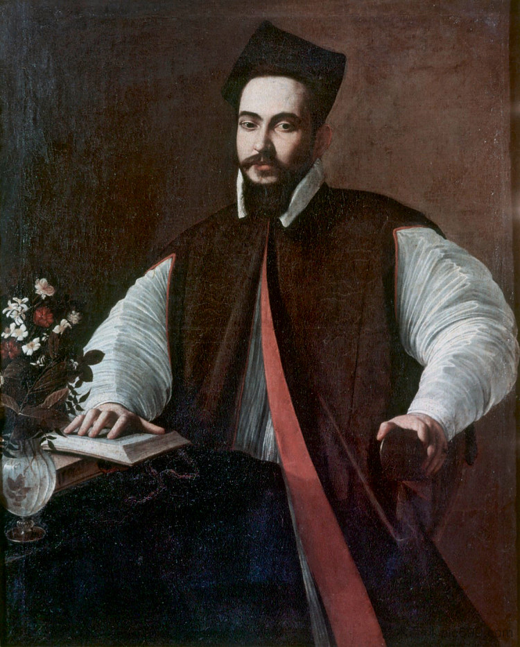 马费奥·巴贝里尼的肖像 Portrait of Maffeo Barberini (c.1597)，卡拉瓦乔