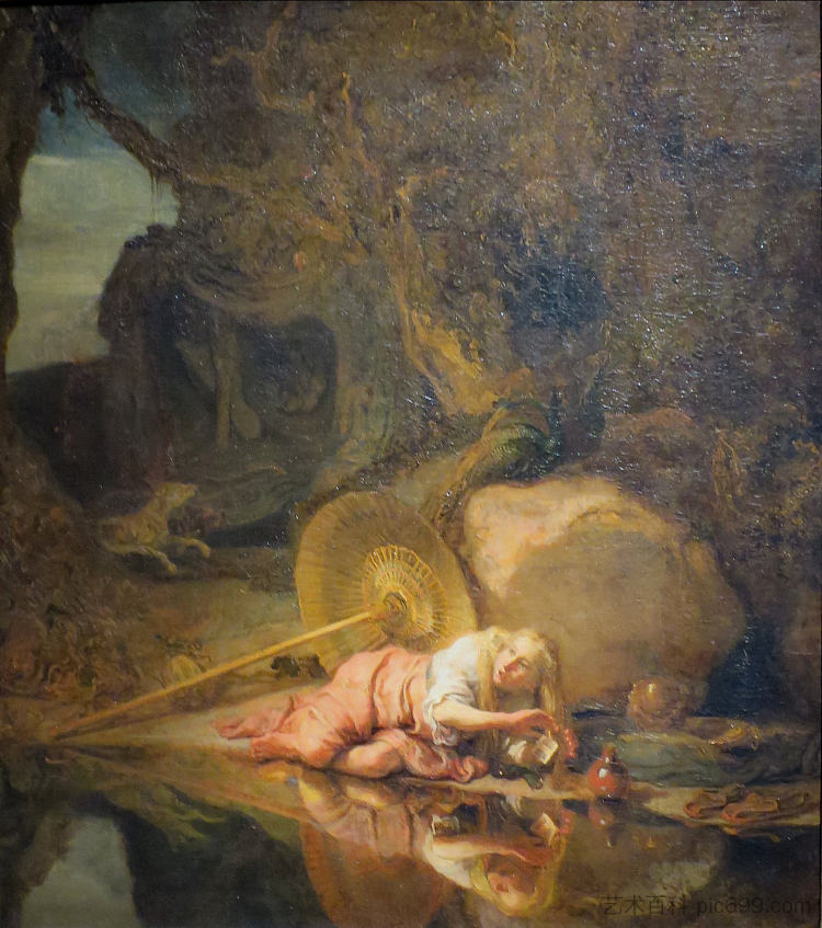 赫拉躲在众神与巨人的战斗中 Hera Hiding During the Battle Between the Gods and the Giants (1643),卡雷尔·法布里蒂乌斯