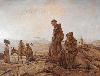 两个和尚 Two monks (1861)，卡尔·布洛赫