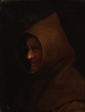 弗兰西斯卡修士 A Fransciscan monk (1873)，卡尔·布洛赫