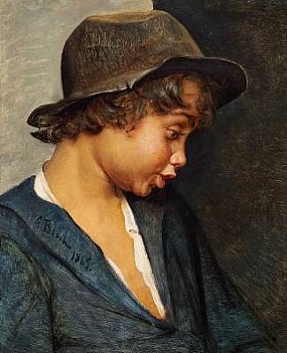 意大利男孩的头 Italian Boy’s Head (1865)，卡尔·布洛赫