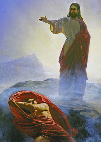 耶稣受试探 Jesus Tempted，卡尔·布洛赫