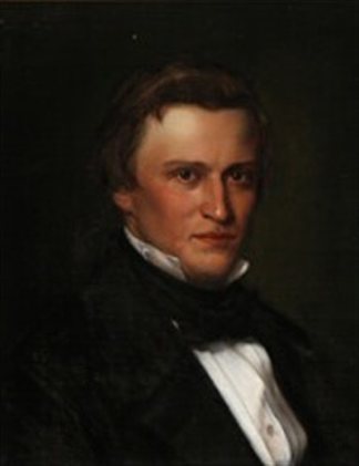 导演兼船主古斯塔夫·约翰内斯·索默的肖像 Portrait of director and shipowner Gustav Johannes Sommer (c.1860)，卡尔·布洛赫