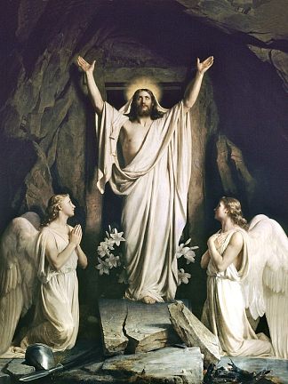 基督的复活 Resurrection of Christ (1875)，卡尔·布洛赫