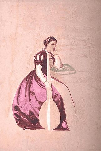 穿着戏服的意大利女士 An Italian lady in costume，卡尔·哈格