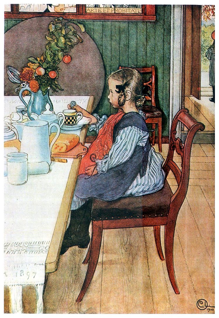 迟到者的悲惨早餐 A Late-Riser's Miserable Breakfast (1900; Sweden  )，卡尔·拉森