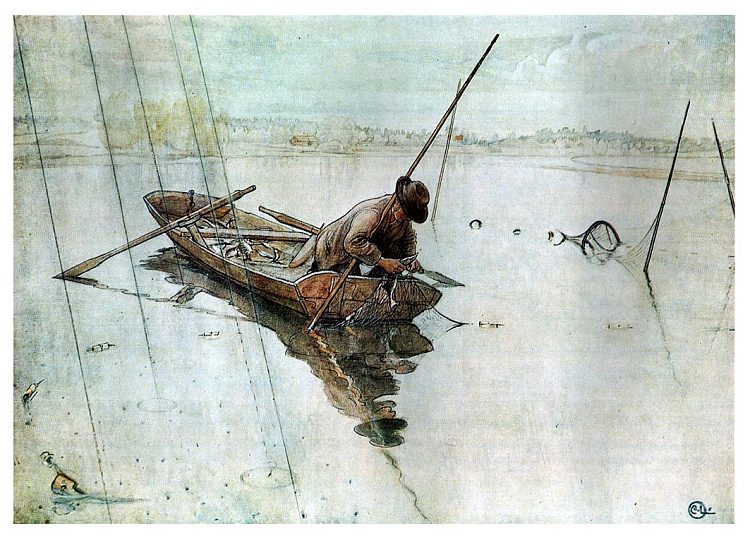 钓鱼 Fishing (1905; Sweden  )，卡尔·拉森
