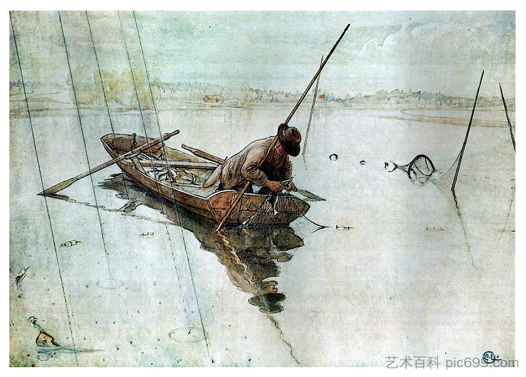 钓鱼 Fishing (1905; Sweden  )，卡尔·拉森