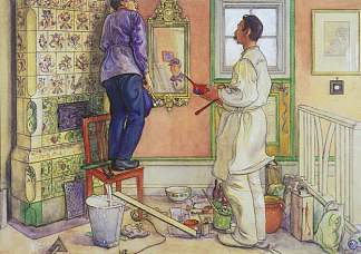 我的朋友，木匠和画家 My friends, the Carpenter and the Painter (1909; Sweden                     )，卡尔·拉森