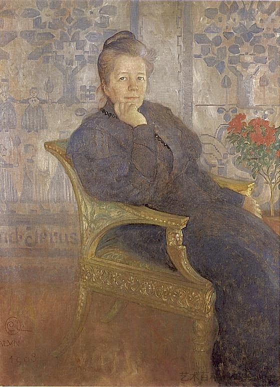 塞尔玛·拉格洛夫 Selma Lagerlöf (1908; Sweden  )，卡尔·拉森