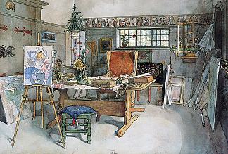 工作室 The Studio (1895; Sweden                     )，卡尔·拉森