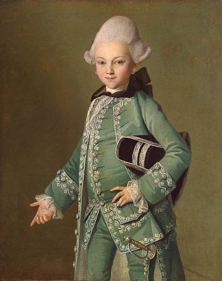 阿列克谢·博布林斯基小时候的肖像 Portrait of Alexey Bobrinsky as a Child (1769)，卡尔.路德维希.约翰.克里斯蒂内克