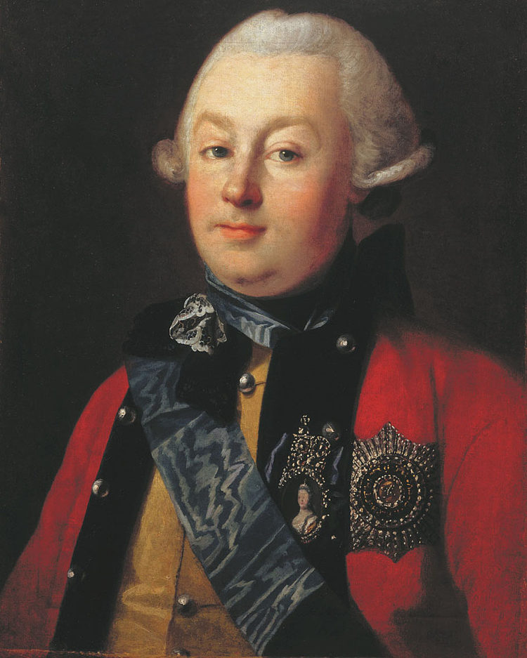 G.G.奥尔洛夫王子的肖像 Portrait of Prince G.G. Orlov (1768)，卡尔.路德维希.约翰.克里斯蒂内克