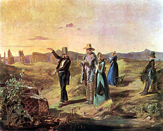 坎帕尼亚的英国人 Englishman in the Campagna (c.1845; Germany                     )，卡尔·施皮茨韦格