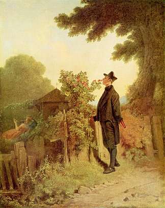 玫瑰香味记忆 Rose scent memory (1850; Germany                     )，卡尔·施皮茨韦格