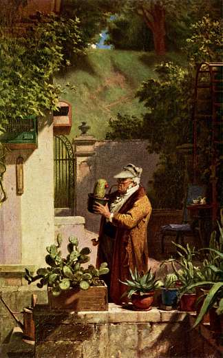 仙人掌情人 The Cactus Lover (c.1856; Germany                     )，卡尔·施皮茨韦格