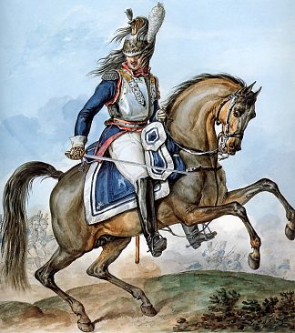 记录拿破仑大军团制服系列的一部分 Part of a Series Chronicling the Uniforms of Napoleon’s Grande Armée (1812)，卡尔·韦尔内