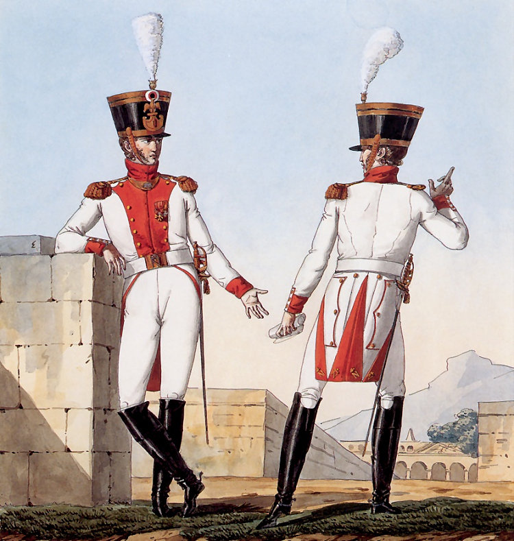 记录拿破仑大军团制服系列的一部分。 Part of a Series Chronicling the Uniforms of Napoleon's Grande Armée. (1812)，卡尔·韦尔内