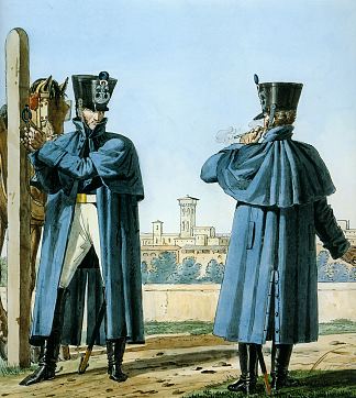 记录拿破仑大军团制服系列的一部分。 Part of a Series Chronicling the Uniforms of Napoleon’s Grande Armée. (1812)，卡尔·韦尔内