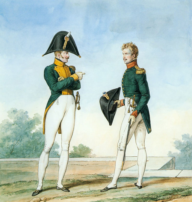 记录拿破仑大军团制服系列的一部分。 Part of a Series Chronicling the Uniforms of Napoleon's Grande Armée. (1812)，卡尔·韦尔内