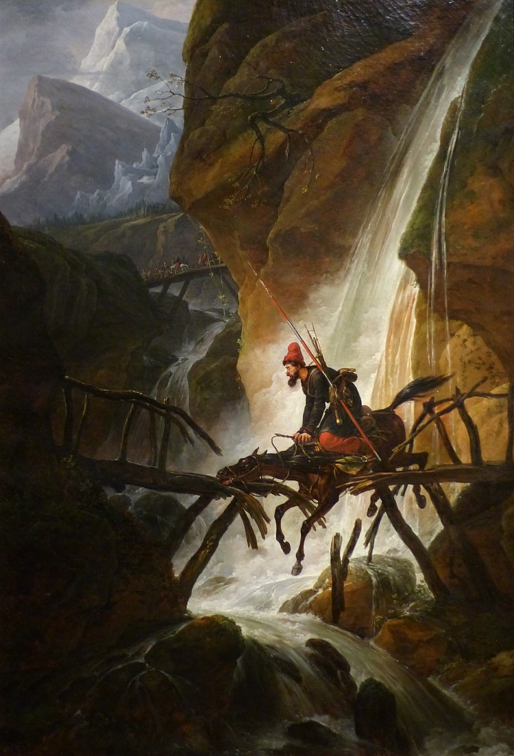 伦，“马背上的哥萨克 Len,"cossack on Horseback (1825)，卡尔·韦尔内