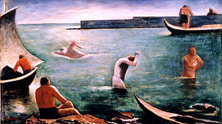 游泳 I nuotatori (1930 – 1932)，卡洛·卡拉