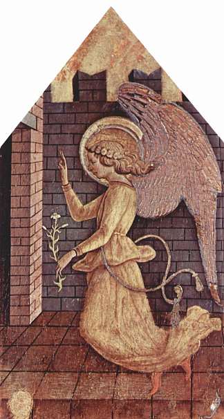 天使报喜天使加布里埃尔 Annunciation angel Gabriel (1468)，卡罗·克里维里