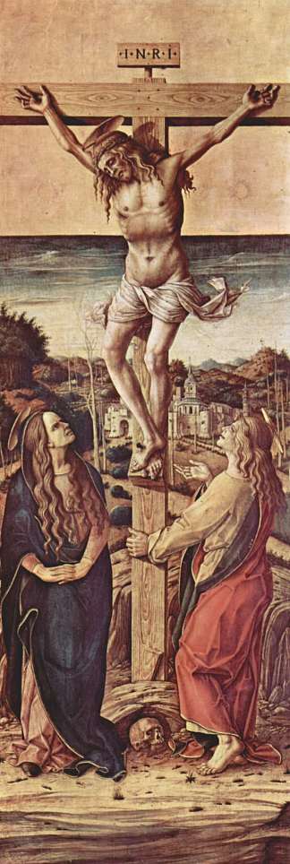 受难 Crucifixion (c.1490)，卡罗·克里维里
