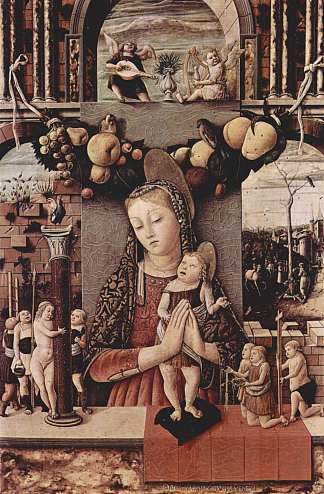 受难圣母 Madonna of the Passion (c.1460)，卡罗·克里维里