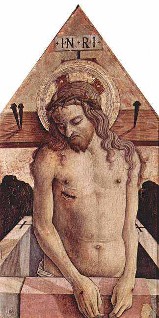 悲伤的人 Man of Sorrow (1468)，卡罗·克里维里