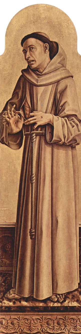 圣弗朗西斯 Saint Francis (c.1470)，卡罗·克里维里
